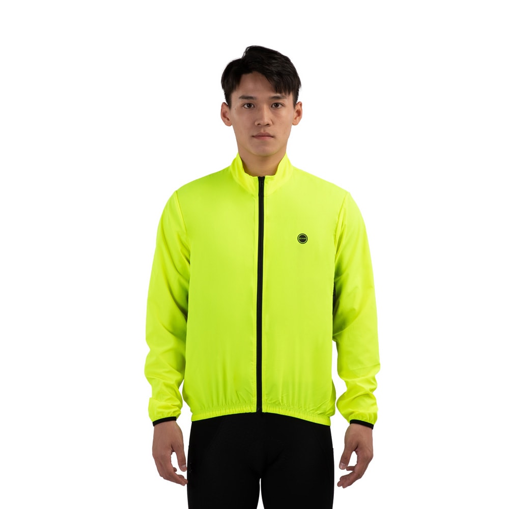 Men's Wind Jacket Fluorescent Yellow MWRJZY022 - ECYKER Apparel