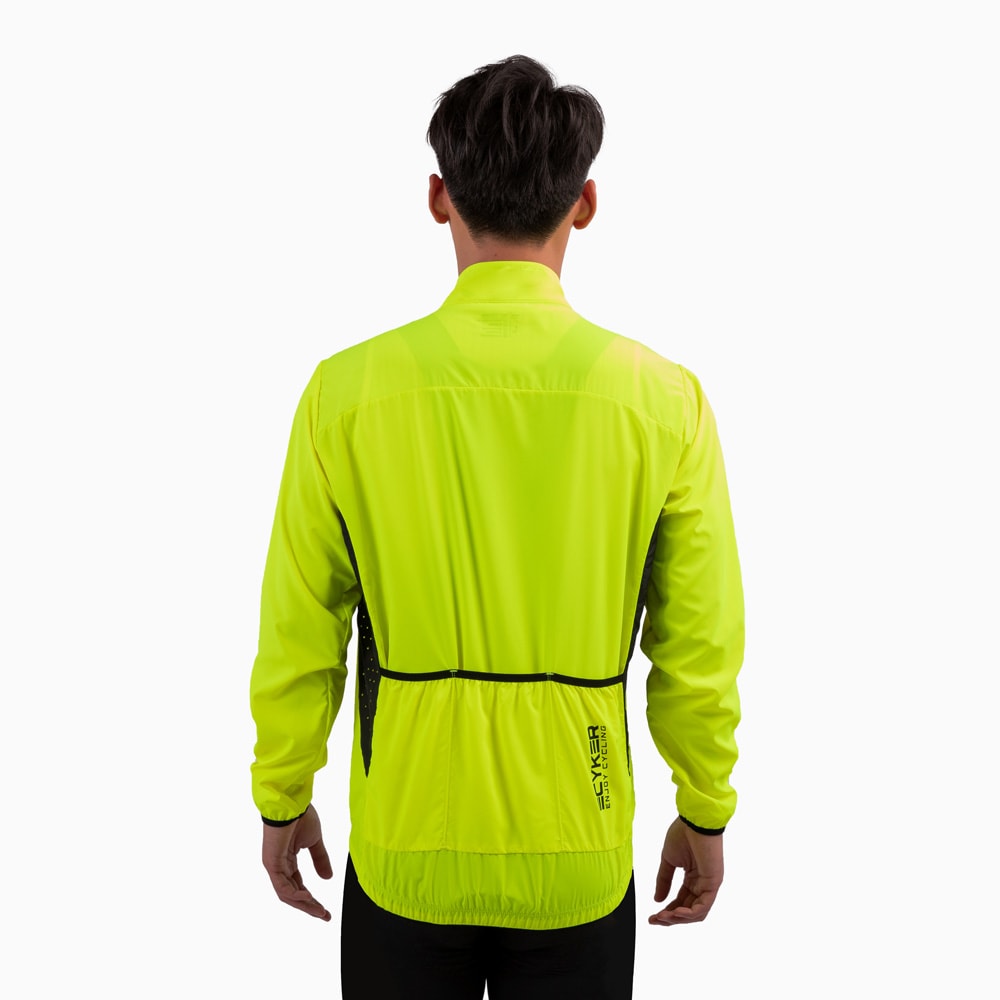 Men's Wind Jacket Fluorescent Yellow MWRJZY022 - ECYKER Apparel