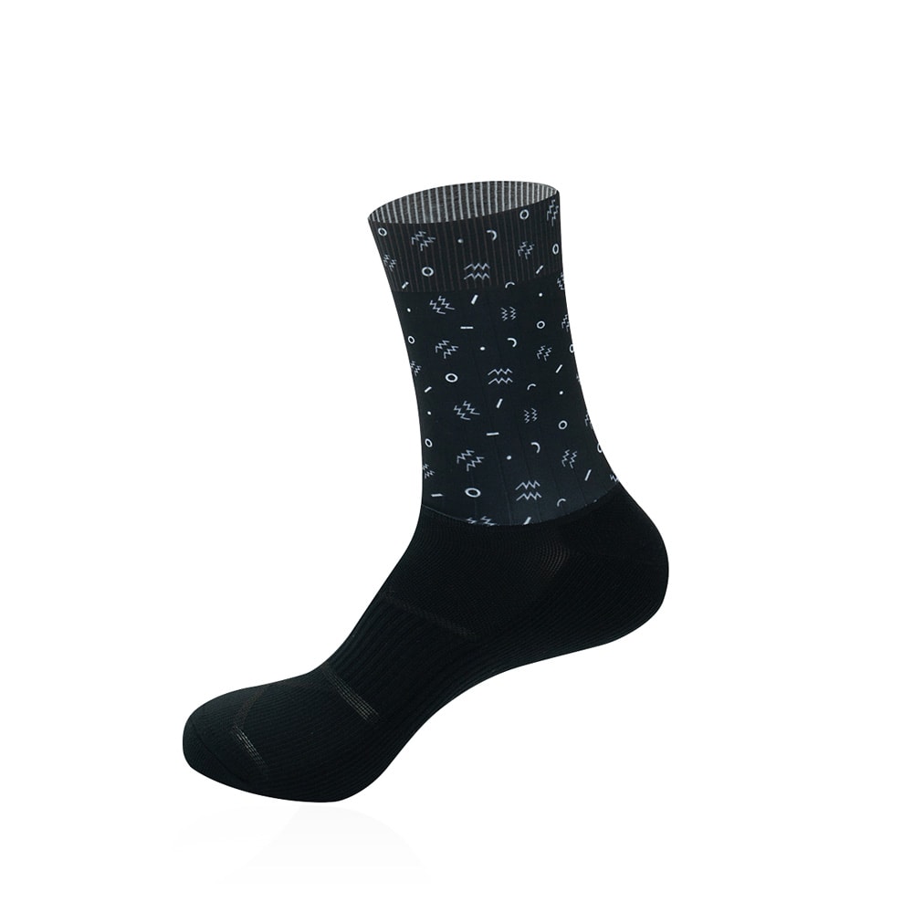 Customized Cycling Socks Black - ECYKER Apparel